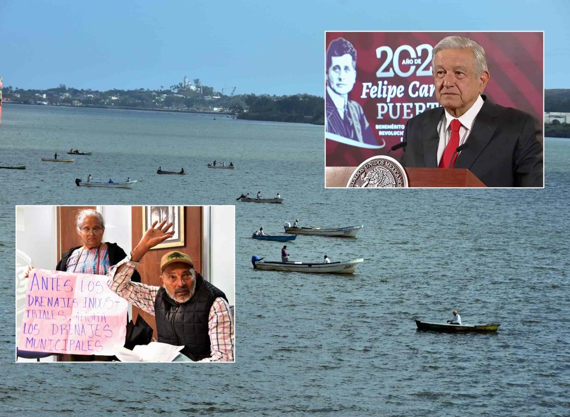 Esta fuga estaría contaminando al río Coatzacoalcos; Profepa debe recibir denuncia: AMLO