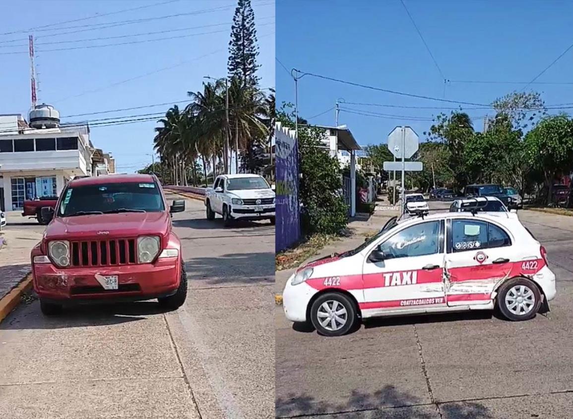 Choques ocurren casi simultáneamente en diferentes puntos de Coatzacoalcos l VIDEO