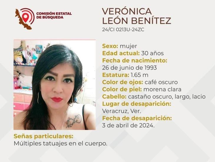 Desaparece mujer en la ciudad de Veracruz; piden apoyo para localizarla