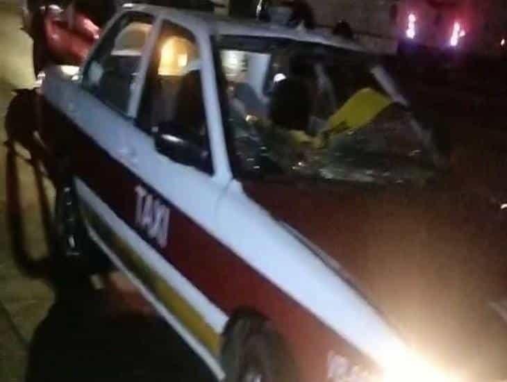 Albañil en Veracruz fue arrollado por un taxista cerca del recinto portuario