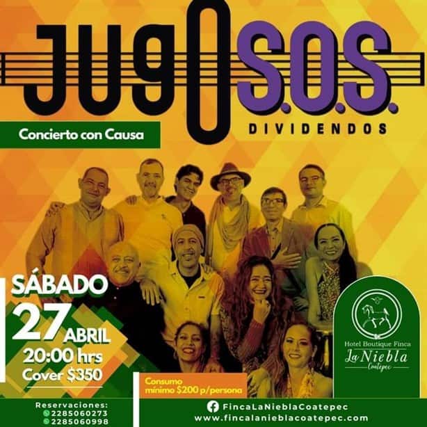 ¡‘Jugosos Dividendos’ Invitan a concierto con causa en Xalapa! Checa cuándo y dónde