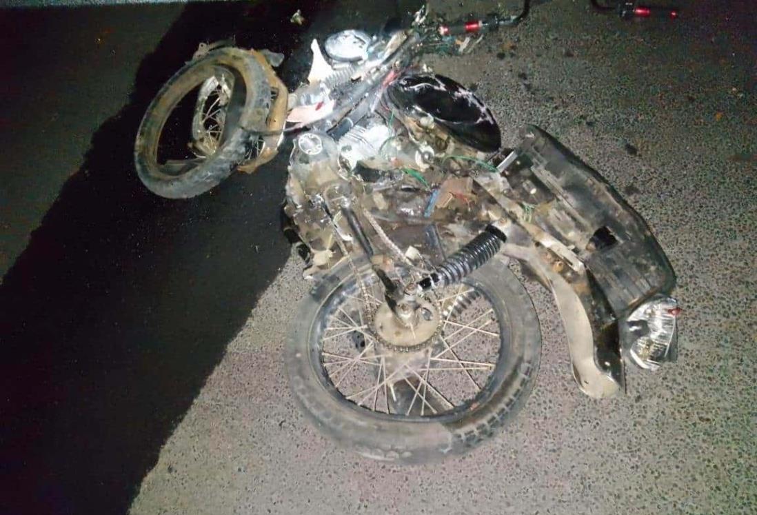 Motociclista pierde la vida en la autopista La Tinaja-Cosamaloapan, en Cotaxtla