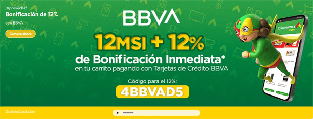BBVA tendrá promoción especial con Bodega Aurrera lo que resta de abril