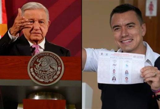 Presidente de Ecuador propone a AMLO, comer juntos para resolver conflicto diplomático