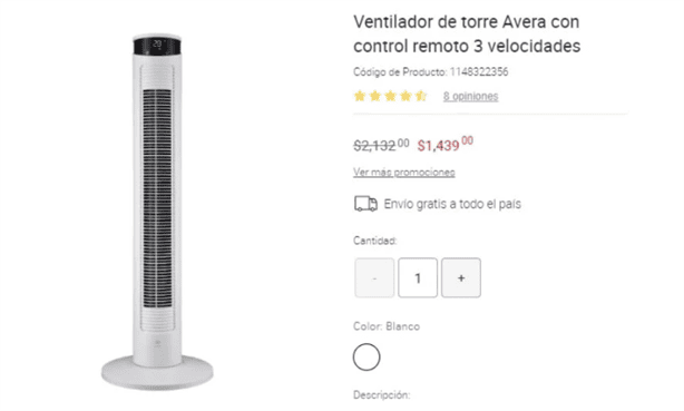 A días de la Venta Nocturna Liverpool, la tienda tiene estos ventiladores en descuento