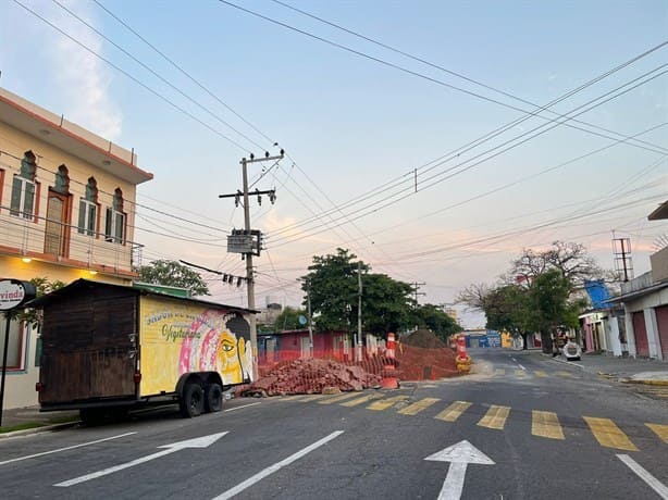 Esta calle de Veracruz estará reducida por obras de reparación