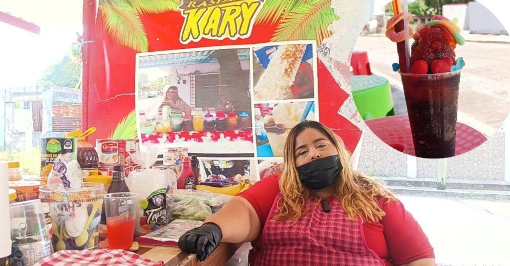 Con sus raspados y botanas, Kary se gana el cariño de Minatitlán