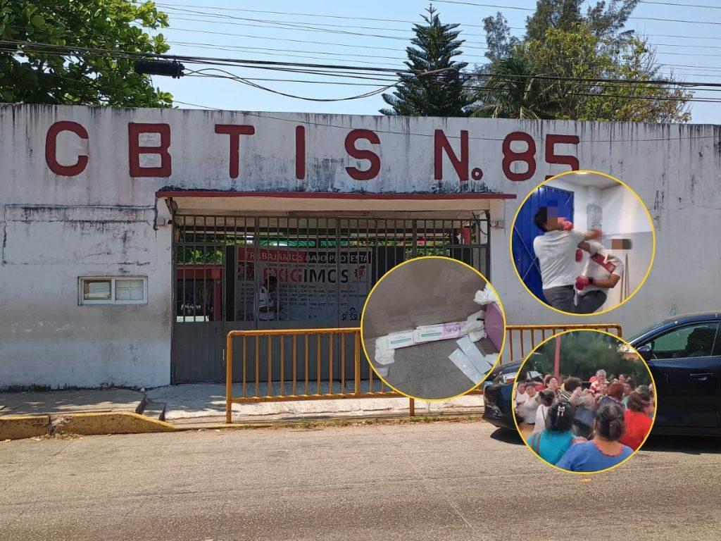 CBTIS 85 de Coatzacoalcos: madres de familia piden poner orden en la institución, señalan a un culpable