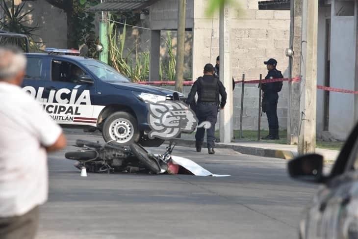 A tiros, asesinan a motociclista en Ixtaczoquitlán; sicarios se dieron a la fuga