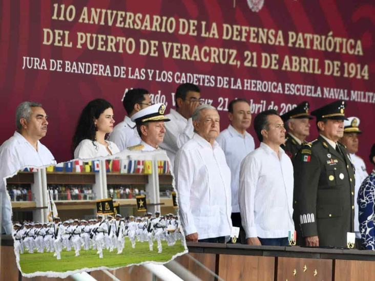 Conmemora AMLO el 110 aniversario de la defensa del puerto de Veracruz