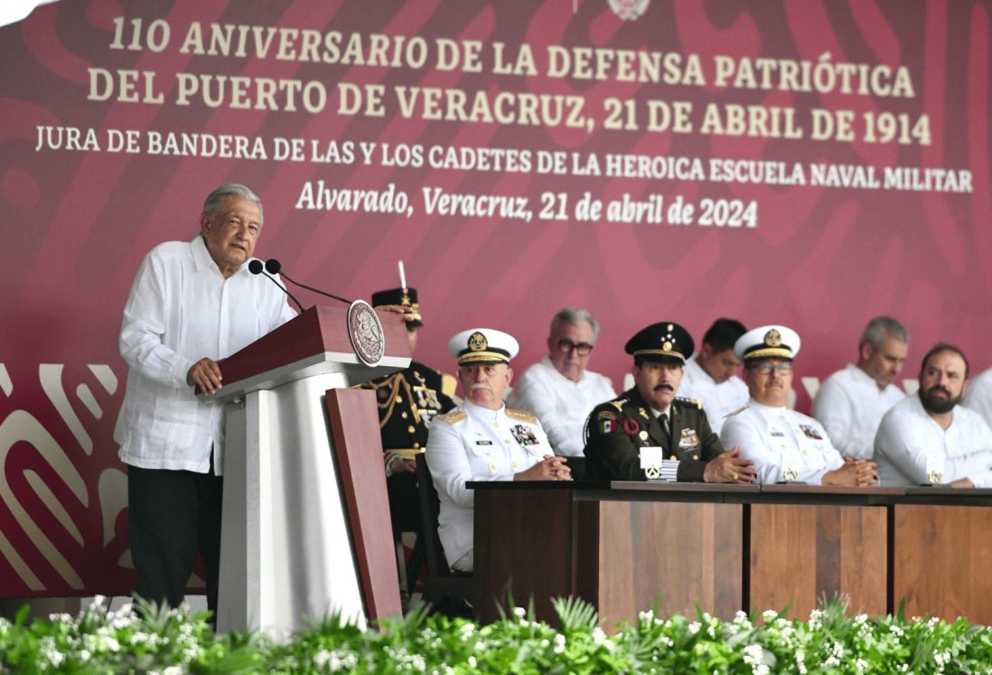 Veracruz es sinónimo de Soberanía y Fuerzas Armadas: AMLO