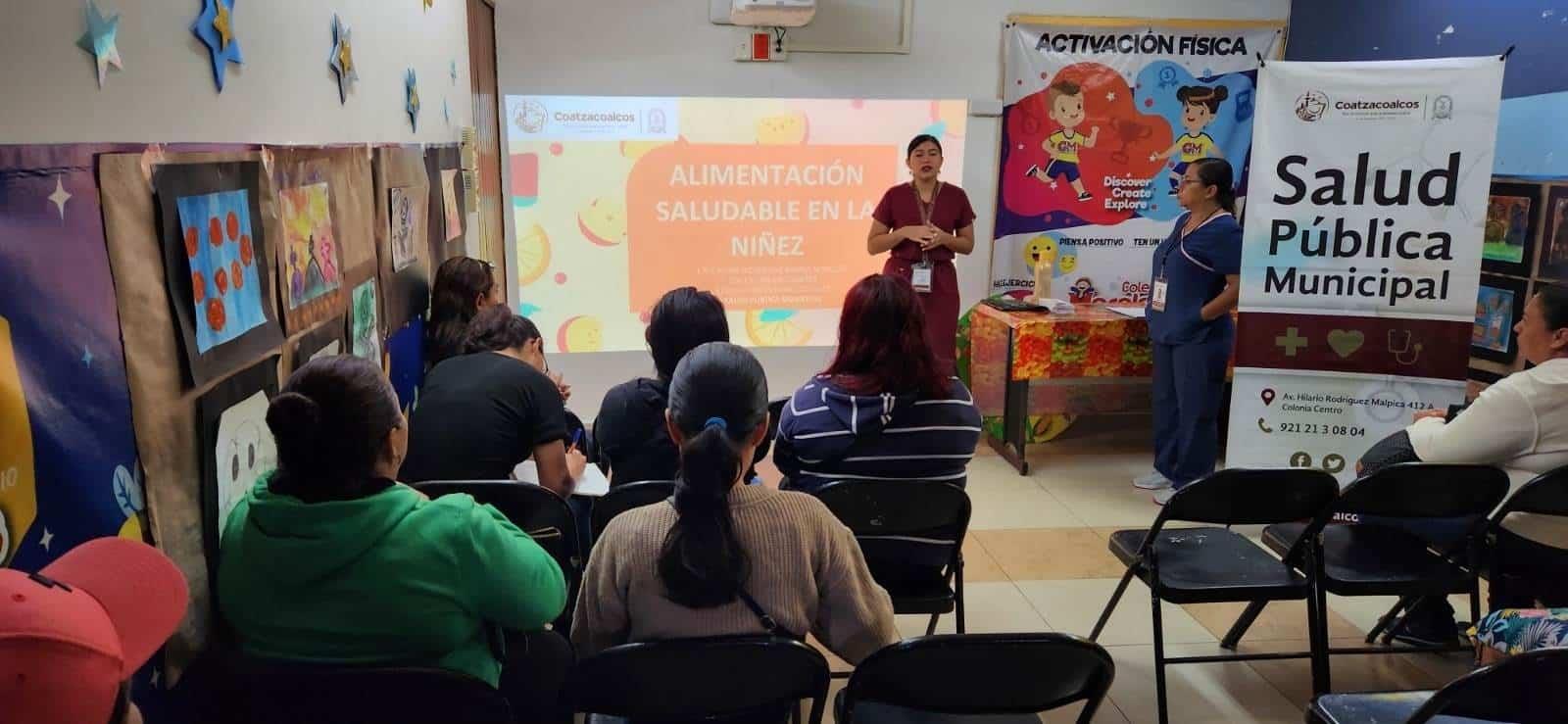 Promueven hábitos alimenticios saludables en escuelas públicas de Coatzacoalcos