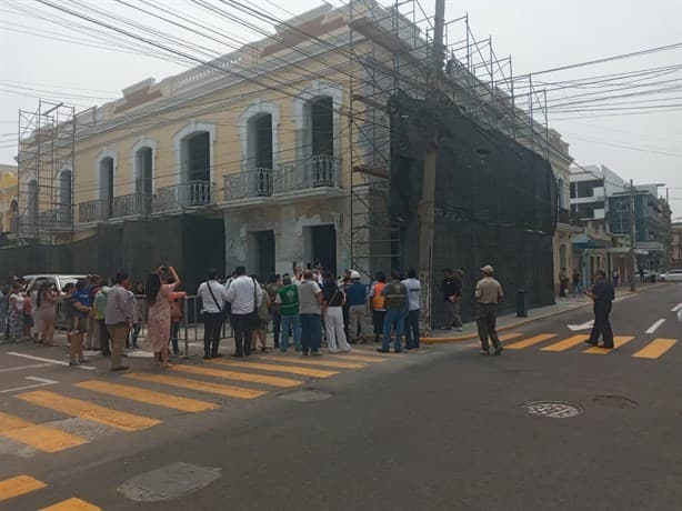 AMLO supervisa obra de casa museo de Benito Juárez en Veracruz 
