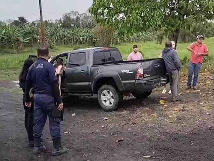 Aparatoso accidente en la carretera San Rafael-Nautla deja dos lesionados