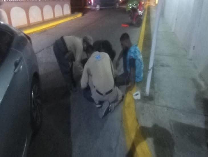 Motociclista en Puente Nacional es golpeado por un automóvil