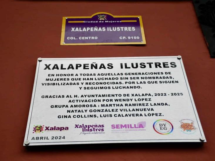 ¡Es oficial! Ya hay placa de Xalapeñas Ilustres; ¿en dónde está?