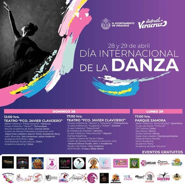 Estas actividades habrá en Veracruz por el Día Internacional de la Danza