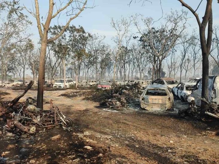 Sofocan incendio en corralón de Emiliano Zapata