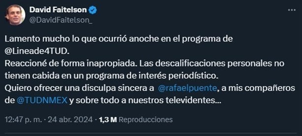 David Faitelson pide disculpas a Rafa Puente; ¿qué pasó entre los comentaristas? (+Video)