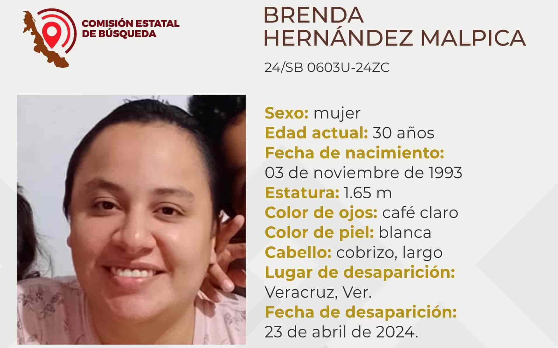 Desaparece la joven Brenda Hernández Malpica en la ciudad de Veracruz