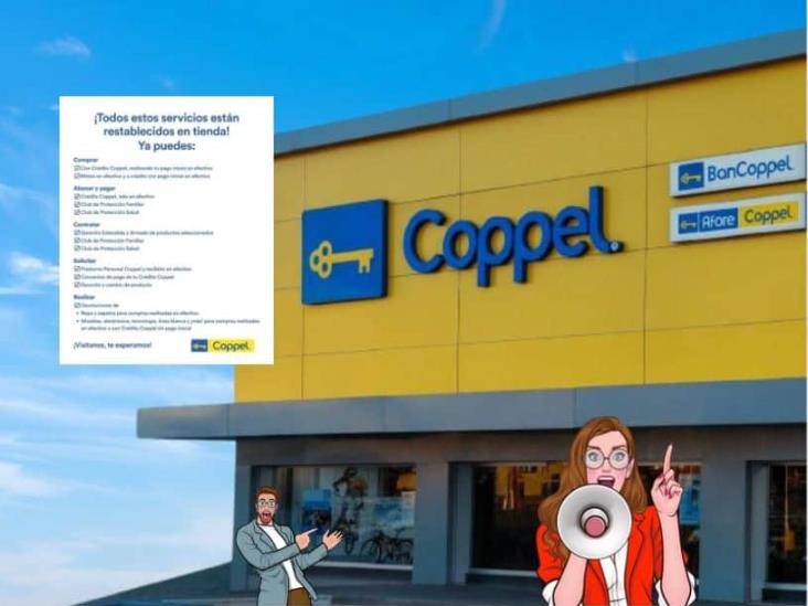 Coppel: lista actualizada de los servicios restablecidos