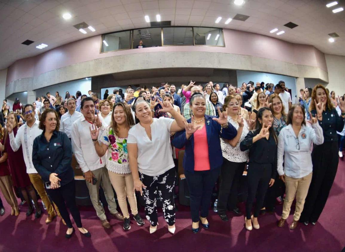 Presentan en el Congreso el Himno a Telesecundaria en Lengua de Señas Mexicana