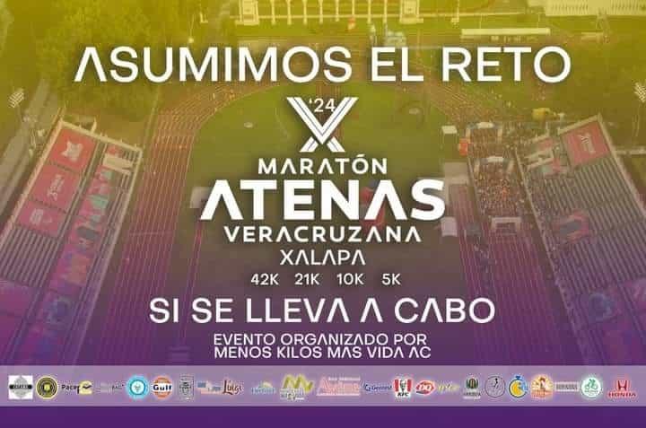 ¡Qué siempre sí! Con modificaciones se efectuará el “Maratón Atenas Veracruzana Xalapa”