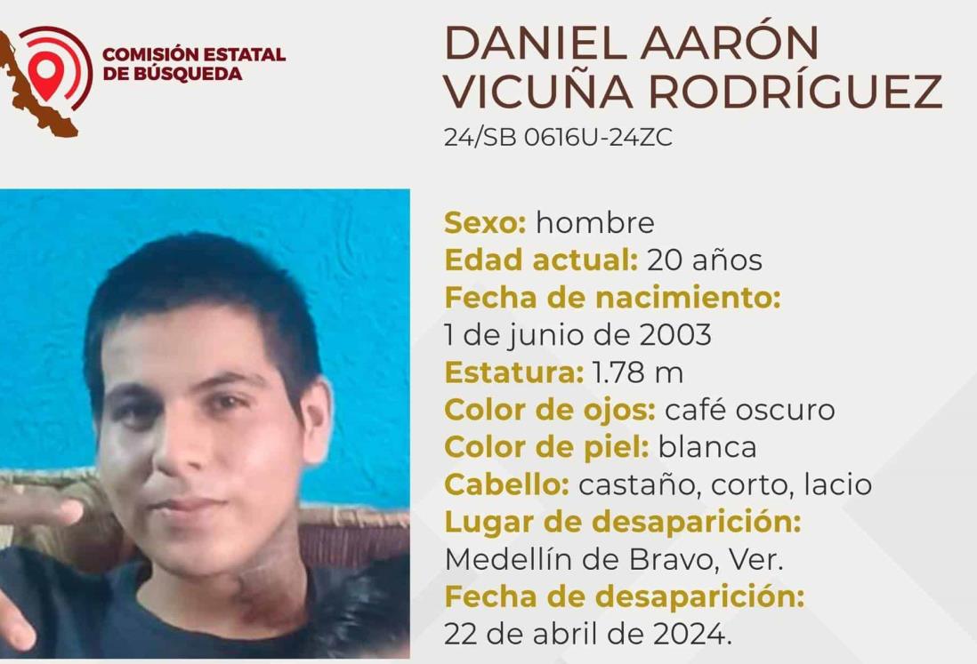 Desaparece en Medellín de Bravo el joven Daniel Aarón Vicuña Rodríguez