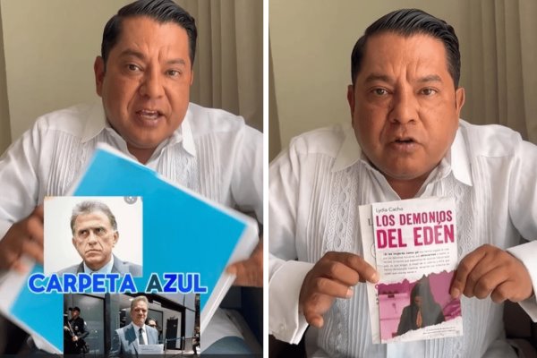 Diputado se lanza contra Castagné y le exhibe su "Carpeta Azul" | VIDEO
