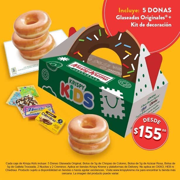 Kit Día del Niño 2024 Krispy Kreme ¡Esta es la promoción de la famosa tienda de donas!