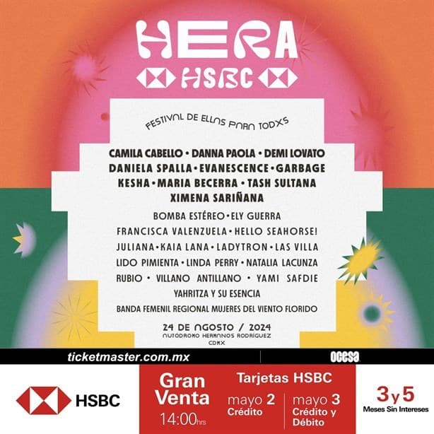 Festival Hera HSBC: Fecha, sede y costo de boletos (+Video)