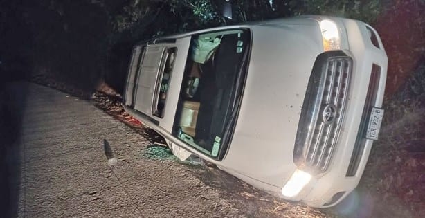 Accidente en el tramo carretero de El Arenal a Plan de las Hayas