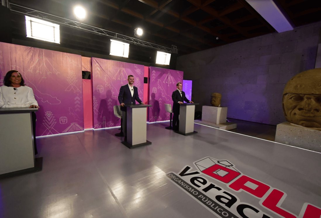 Rocío Nahle, Pepe Yunes y Polo Deschamps se dicen ganadores del debate rumbo a la gubernatura 2024
