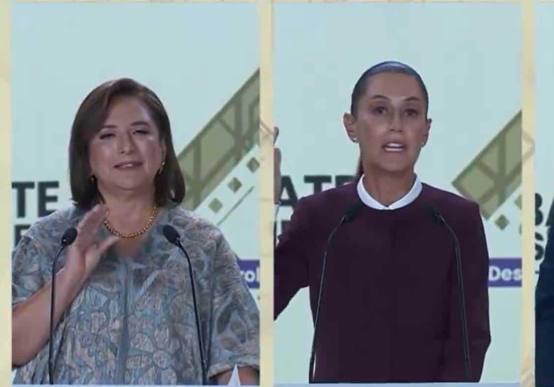 Frenético intercambio de acusaciones entre Claudia Sheinbaum y Xóchitl Gálvez en segundo debate