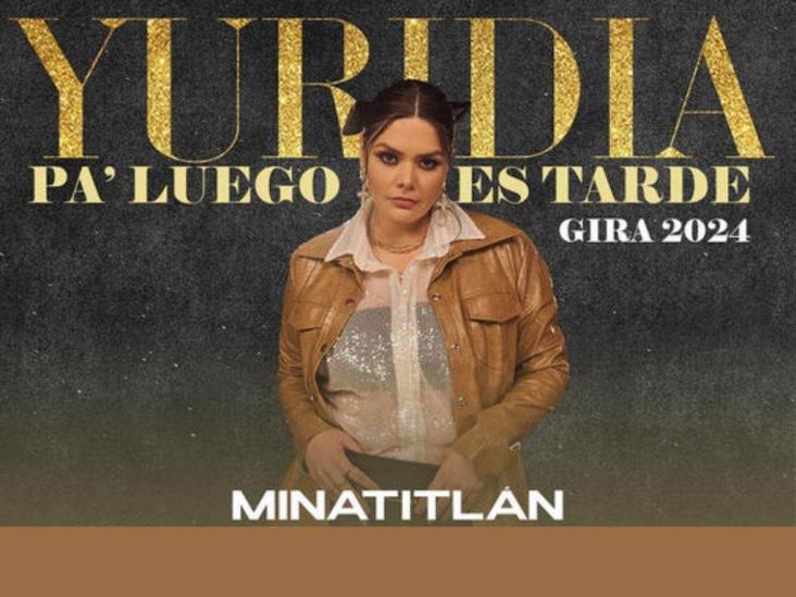 Yuridia llegará a Minatilán con su gira “Pa’ luego es tarde”; ¿Cuándo y dónde?