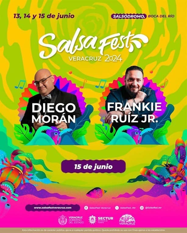 Diego Morán y Frankie Ruiz Jr. se suman al Salsa Fest 2024 en Veracruz