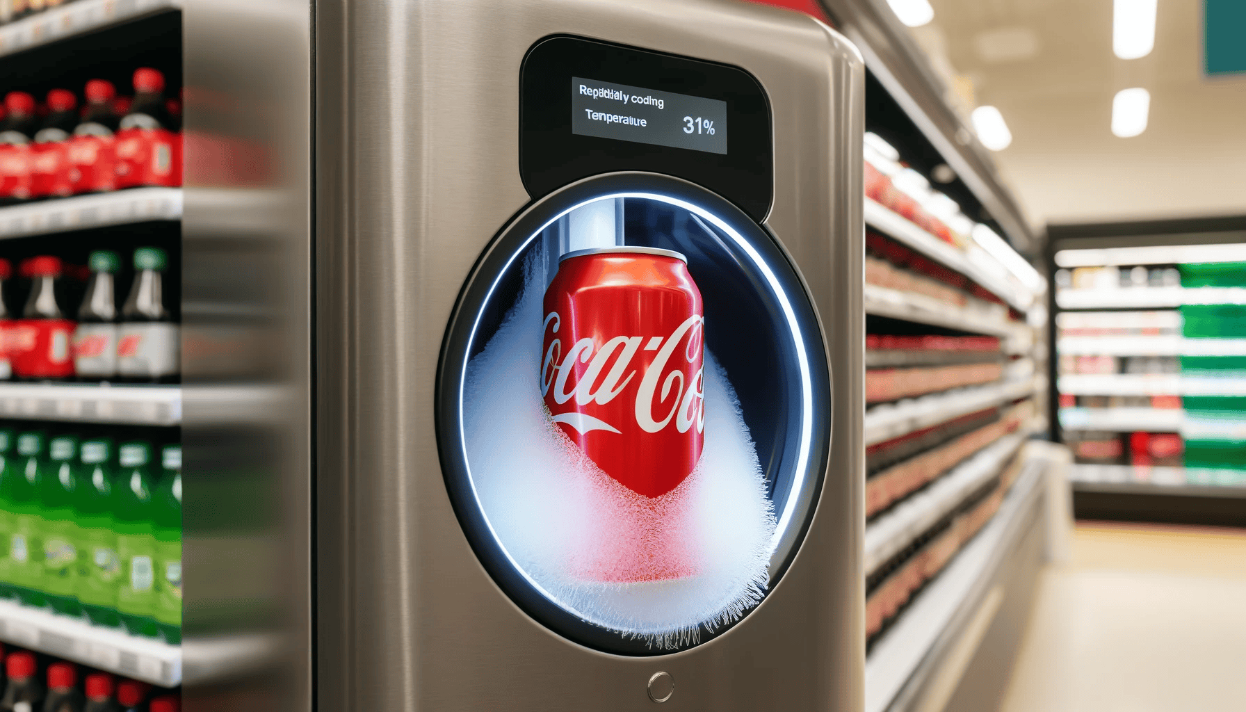Coca-Cola lanza nueva máquina que enfría refrescos en segundo: Descubre cómo funciona | VIDEO