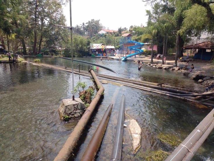 Obra en balneario Ojo de Agua está mal hecha, acusan ediles de Ixtaczoquitlán