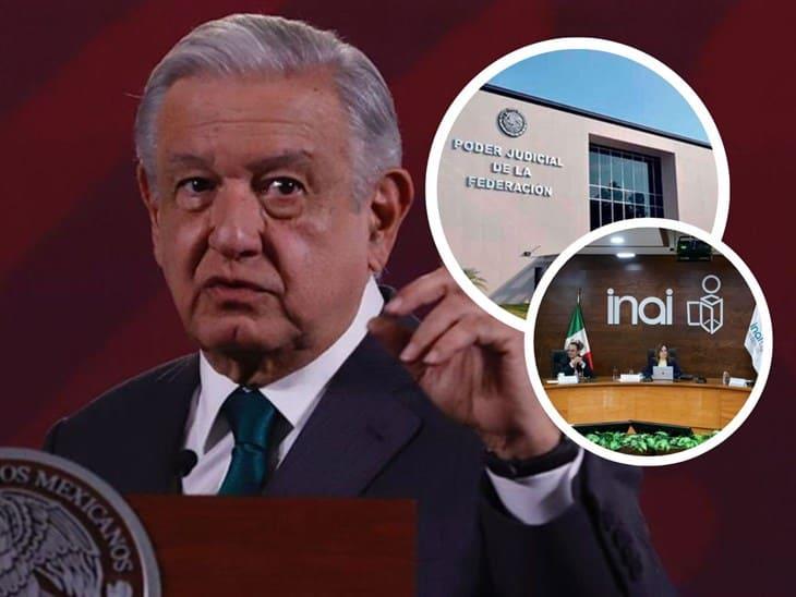 AMLO: Quedarán reformas pendientes al INAI y al Poder Judicial 