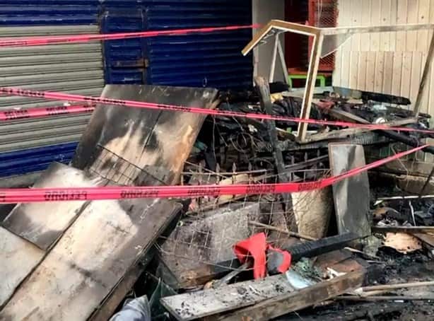 Se incendia puesto de verduras en la zona de mercados de Veracruz 
