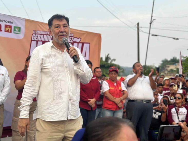 “Nadie tiene el triunfo asegurado”: Gerardo Fernández Noroña; pide no confiarse