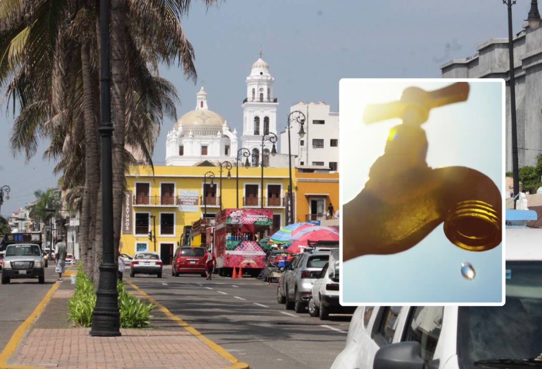 A partir de este horario no habrá agua potable en el Centro Histórico de Veracruz este viernes