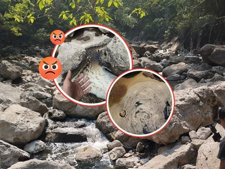 Turistas exhiben contaminación en la Cascada de Atoyac; ¡así luce ahora! 