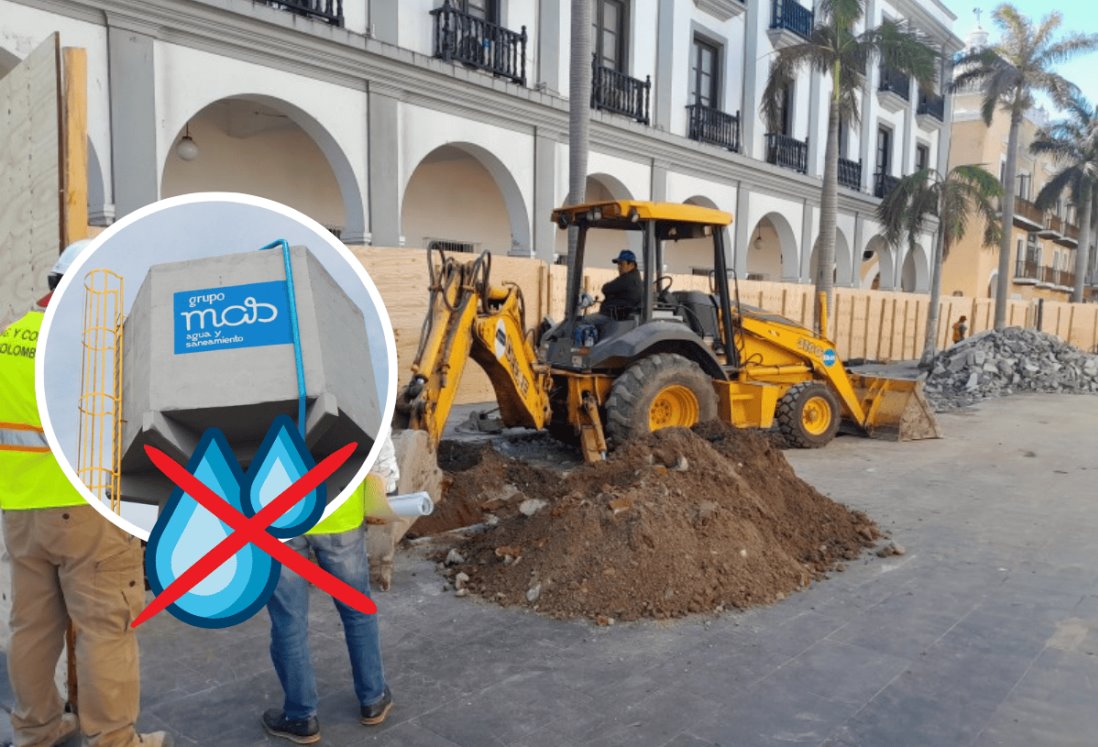 Grupo MAS cancela corte de agua en centro histórico de Veracruz