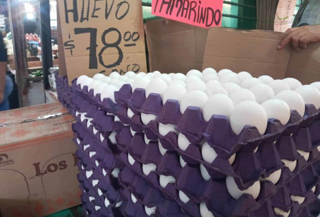 Cono de huevo alcanza hasta los 90 pesos en tiendas de Veracruz