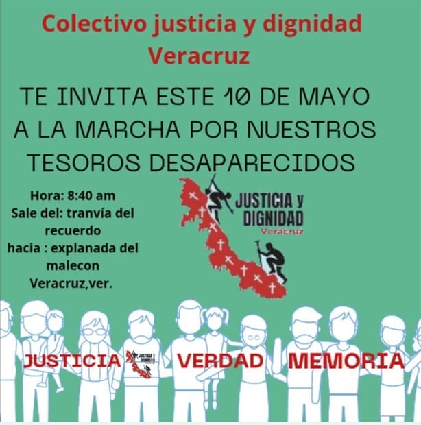 Colectivos marcharán el Día de las Madres para exigir justicia por sus desaparecidos en Veracruz