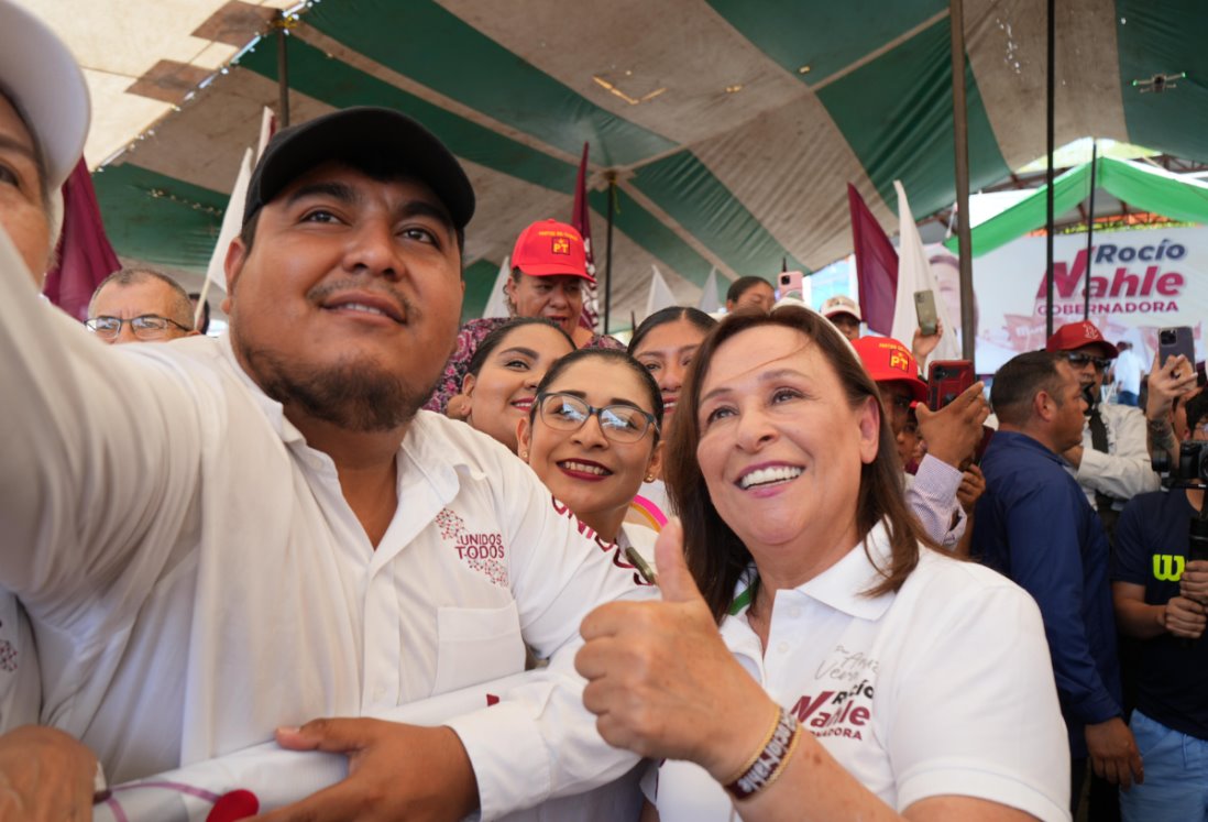 Rocío Nahle promete impulsar la ganadería en Veracruz con tecnología y sanidad