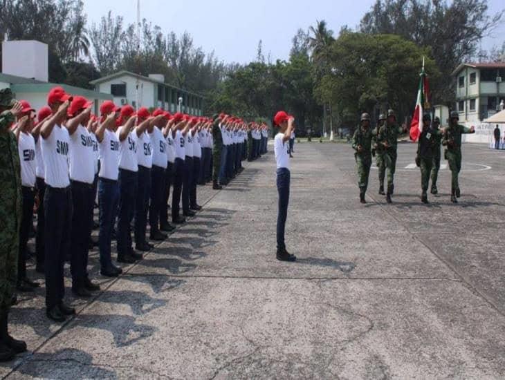 Realizan ceremonia de protesta del servicio militar nacional en Veracruz 