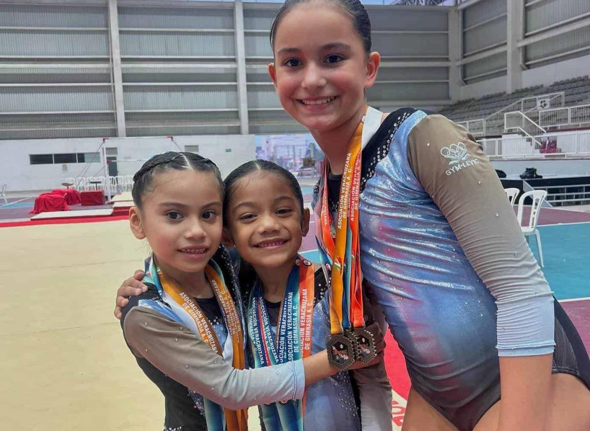 Gimnastas del Club Levic Coatza destacaron en Estatal
