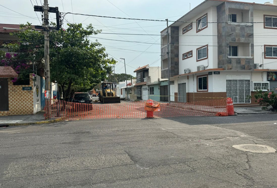 Alertan por cierre de calles en JM García y Victoria por trabajos de drenaje en Veracruz
